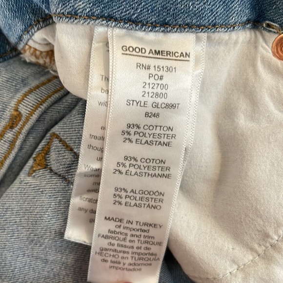 Good American Good Legs Crop Jean - like new - Picture 3 of 4